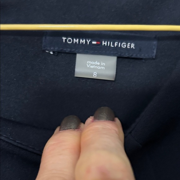 Tommy Hilfiger Navy Dress with White Trim - Picture 2 of 5